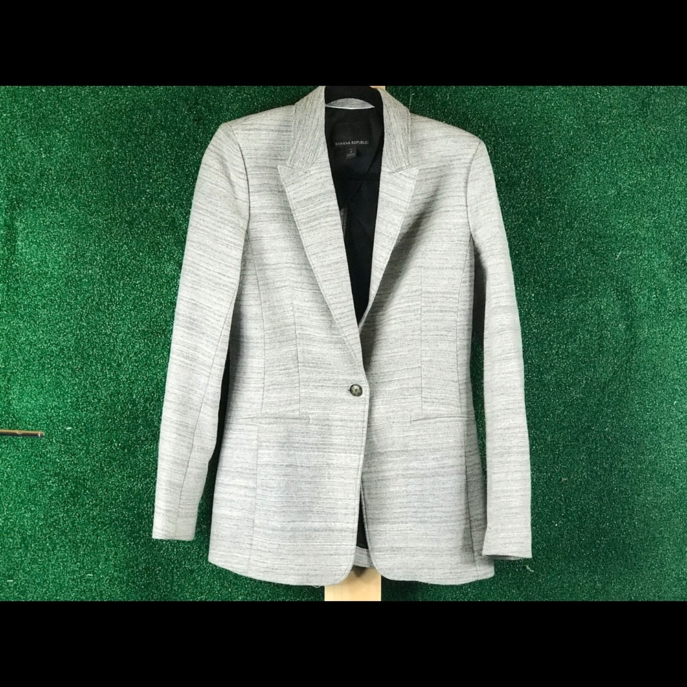 Banana Republic tall size 4 gray blazer